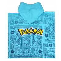 Pokemon Poncho Toalla Playa 50x50cm (50x100 desplegada), Poncho Infantil Piscina Baño con Capucha Pikachu Pokemon para Niños y Niñas de 2 a 6 años, Regalo Cumpleaños, Camping, Vacaciones - details 1