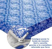Purpura Home - Funda de Colchón Estampada Azul con Cremallera y Varias Medidas Disponibles - details 1