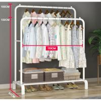 Perchero de hierro para ropa, estante de almacenamiento zapatero bolso, colgador sala de estar, muebles para el hogar, Perchero de hierro para ropa, estante de almacenamiento ZAPATERO - details 4