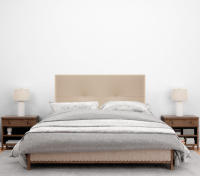 DHOME Cabecero de Polipiel o Tela AQUALINE Pro cabeceros Cabezal tapizado Cama Lujo (Beige Polipiel) - details 8