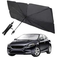 STARLEY-Parasol plegable para parabrisas de automóvil, para bloquear los rayos ultravioleta y el calor para mantener el automóvil fresco, fácil de almacenar y usar, adecuado para automóvil, camión, SUV 130*75cm - details 1