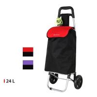 STARLEY-Carro De La Compra Con 2 Ruedas Para Subir Escaleras Carrito De La Compra Plegable Bolsa Impermeable De 24L Rojo y Morado Enviados Al Azar,Aleatorio - details 2