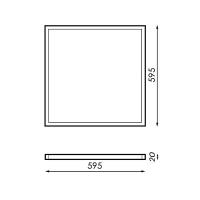 PANEL BM LED CUADRADO TRIELLE 60W 60x60 LUZ BLANCA 6000K-6500K MARCO BLANCO 6000 LUMENES - details 1
