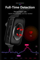 Eshow X6 de Reloj Inteligente Bluetooth Smartwatch con Pantalla Táctil con Frecuencia Cardíaca/Sleep/Presión De La Sangre - details 1
