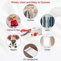 Máquina de coser portátil, Mini máquina de coser eléctrica portátil para principiantes y adultos, fácil de usar y puntada rápida adecuada para ropa, telas, bricolaje para viajes a casa - details 2