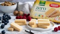 Barquillo Gullón Zero sin Azúcares Sabor Vainilla - Contiene 12 unidades de 180g o de 60g cada una - Tres capas de fina crema de vainilla separados por una deliciosa oblea. Son alto contenido en fibra y ZERO azúcares - details 2