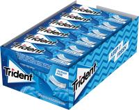 Trident lámina - Chicles sin Azúcar con Sabor a Hierbabuena, Fresa o Menta - Caja con 24 unidades de deliciosos chicles tipo lámina de Trident con sabor duradero - Es la goma de mascar más suave. Está elaborada sin azúcar para que puedas sonreír a la vida - details 0
