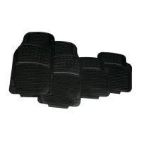 Alfombras de goma para coche Negro, Alfombra Recortable, Juegos Alfombrillas de Goma de 4 piezas para Coche. Universal, resistente al uso y antideslizante. Se puede cortar a medida. 2 Delanteras y 2 traseras. - details 8