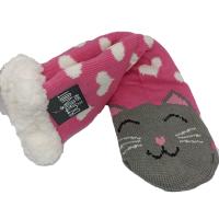 BORINOT EL GATO Calcetines Térmicos Antideslizantes con Dibujo de Gato - Calcetines de Andar Por Casa - Calcetines Unisex Antideslizantes -  Calcetines Borreguito - Talla única 35-40 -  6 Colores - - details 6