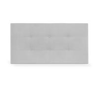 DHOME Cabecero Capitone Tapizado Polipiel o Tela Acualine con 8cm de Grosor Cabezales de Cama Acolchado Capitoné Cabeceros de Cama (Gris Perla Tela) - details 3