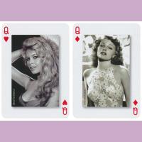 Piatnik Baraja de poker de 54 cartas Pin-Ups Pin ups Mitos del cine años 50 y 60 Películas Actrices Fotgrafías y dibujos de Bolles Petty Vargas Elvgren Juego mesa Jugar Adultos Colección Coleccionable Poquer - details 3