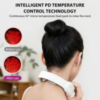 Masajeador De Cuello De Pulso Magnético Eléctrico,alivio Del Dolor Con Masajeador De Cuello Y Hombro Eléctrico Inteligente Portátil, Tecnología De Ajuste 3D, Alivio Del Dolor Muscular, Relajación, Vibración De Alta - details 4