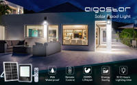 Aigostar - Foco proyector LED solar con mando a distancia, 30W, 6500K luz blanca. Resistente al agua IP65. Perfectos para exterior jardín, patios, caminos o garajes - details 0