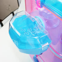 SMELL & SMILE Jaulas para Hamster de plástico Duro, Jaula de Hamster XL 3 Pisos Hamster caseta Bebedero comedero Rueda Todo Incluido 40 x 26x53cm Color Aleatorio. - details 3
