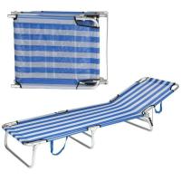 Tumbona Plegable 3 Posiciones textil jardín exterior Ajustable Silla Reclinable Exterior Piscina Terraza Jardin Playa Camping - details 2
