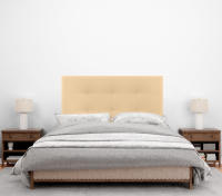DHOME Cabecero Capitone Tapizado Polipiel o Tela Acualine con 8cm de Grosor Cabezales de Cama Acolchado Capitoné Cabeceros de Cama (Vainilla Polipiel) - details 2