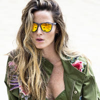 VOOGLERS - POLARIZED UNIQUE New York Sunset Gafas de Sol Polarizadas Para Hombre y Mujer Unisex, UV400, Moda / Verano, Cristales Lentes de Espejo, Montura Gris Brillo - details 2