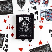 Fournier Bicycle USPCC Baraja poker Guardians Ángeles guardianes Magia Magos Trucos Adultos Acabado especial Oscuro Negro Espectáculo Cardistry Poquer Playa Piscina Camping Noche de fiesta Cartomagia Aprender Fácil Colección Coleccionable - details 1