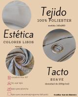 Novotextil - Cortina Poliéster 200gr/m2 140x260 Lisa con Anillas - details 0
