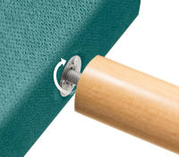 DHOME Cabecero de Polipiel o Tela AQUALINE Pro cabeceros Cabezal tapizado Cama Lujo (Turquesa Tela) - details 9