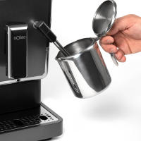 Solac - Cafetera Súper Automática Thermoblock a 19 bar de presión, 1470W. Diseño compacto 18cm. Tu Café en 40s, espuma y Calienta la leche. Favoritos personalizables, grano, reción molido, muele. Cafetería. - details 3