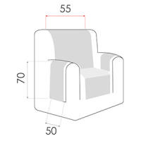 Salvasofá relax reversible Maui. Funda para sillón acolchado y reversible. MAXIFUNDAS FUNDAS DE SOFA & CHAISE LONGUE - details 0