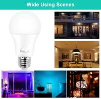 [Paquete de 2] bombilla LED de inteligencia Artificial, Compatible con Alexa, asistente de Google y tuya, WIFI, 9W E27, RGB16 millones de luces de colores y blanco 2700K, modo de iluminación regulable, hub no necesario - details 3