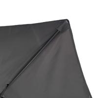 Sombrilla Parasol ø 300 cm Inclinabre Estructura Aluminio y Acero ø 48 mm Con 8 varillas de Acero12 x 18 mm Para Terraza Jardin Patio Fornord - details 2