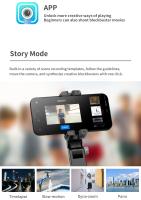 Estabilizador de Movil,Estabilizador de Cardán con Luz para Video de Vlog/Youtube/TikTok con Inalámbrico rotación automática de 360° y Modo de Escena con App - details 21