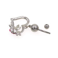 1Pc 14g bling piercings de ombligo vientre ombligo piercing pendientes del vientre joyería piercing del cuerpo de acero inoxidable piercings ombligo - details 4