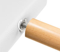DHOME Cabecero de Polipiel o Tela AQUALINE Pro cabeceros Cabezal tapizado Cama Lujo (Blanco Polipiel) - details 9