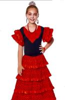 Vestido Sevillanas Niña Mujer, Vestido De Baile Flamenco Español Tradicional Para Niña, Traje Flamenca Feria Abril Sevilla Actuaciones Baile Regalo Navidad - details 3
