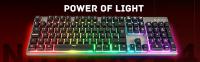 Unykach Teclado Gaming NOVA K244 con 105 Teclas QWERTY, Cable USB, Retroiluminación LED RGB Efecto Arco Iris, Ergonómico - details 0
