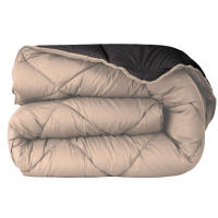 Edredón Nórdico Bicolor - Edredón 400 gr/m² Microfibra de Poliéster 100% Reversible Transpirable Rellno Fibra Hueca siliconada válido para Cama de90.105.135.150 180.200 cm, Color Arena y Choco - details 0