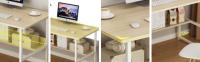 MAGIC SELECT Escritorio, Mesa de Oficina para Ordenador, Escritorio para Habitación o Estudio. Mesa de Tablón de Aglomerado y Melamina de Madera y Acero para Hogar. Mesa Escritorio para PC. - details 2