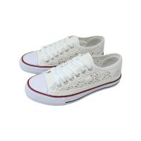 Zapatillas Mujer bajas   Encaje blanco, Zapatos deportivas plana de crochet. Elegante y femeninas para completar tus looks. - details 11