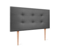 DHOME Cabecero Capitone Tapizado Polipiel o Tela Acualine con 8cm de Grosor Cabezales de Cama Acolchado Capitoné Cabeceros de Cama (Gris Polipiel) - details 6