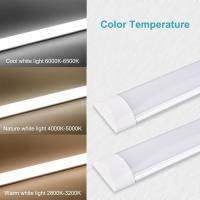 Extrastar - Tubo LED Lampara de Techo Regleta LED Electronica Pantalla plas ovalado 6500K, lampara de purificación LED, luz fría, 20W, 40W, 50W - details 3