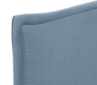 DHOME Cabecero de Lino Natural Liso con Ribete Cabezal Tapizado Cama Dormitorio Moderno Top Trending (Azul Lino) - details 4