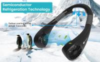 Ventilador Cuello Portatil Usb Recargable: Mini Aire Acondicionado Manos Libres Aspas Personal Batería Pequeño Doble Cabeza 3 Velocidades 6 Modos 180 ° Giratorio Colgante Oficina - details 2