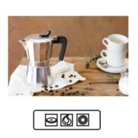 Bra - Cafetera Italiana Deluxe 2, De 1 a 12 Tazas, Café con Sabor y Aroma, Aluminio Alta Calidad, Asa Ergonómica Baquelita - details 1