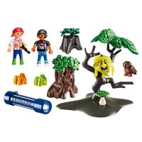 Playmobil caminata nocturna Summer Fun (6891) con figuras y troncos de árbol, y efectos luminosos en la oscuridad - details 2