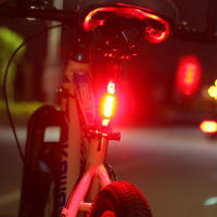 Luz LED trasera para bicicleta impermeable para señalización nocturna de bici ciclismo - details 2