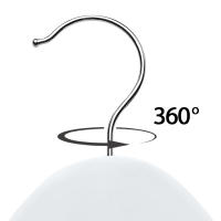 Aicasa Perchas de Madera para Trajes, Color Blanco y Madera , Hombros con Muescas, Antideslizantes para Chaquetas, Camisas, Pantalones, abrigos，Gancho Giratorio de 360°, Pack 6/12/24/48 Unidades - details 2