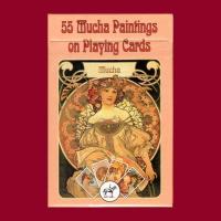 Piatnik Baraja de poker bridge de 54 cartas Alfons María Mucha Arte moderno Modernista Nouveau Cuadros Pinturas Juego mesa Jugar Adultos Colección Coleccionable Poquer - details 6