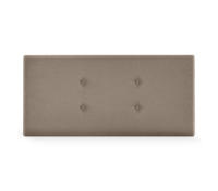 DHOME Cabecero de Polipiel o Tela Acualine con 2 Hileras de Botones Colores Cabezal Tapizado Cama Lujo (Tierra Tela) - details 3