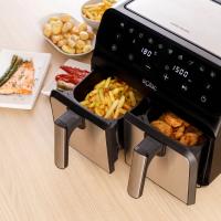 Solac - Freidora de Aire Léviter Double, Extra Grande, Capacidad 8 Litros, Cestillo Doble, 1700W, 10 Menús Predefinidos, Cocina Sana - details 1