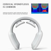 Masajeador De Cuello De Pulso Magnético Eléctrico,alivio Del Dolor Con Masajeador De Cuello Y Hombro Eléctrico Inteligente Portátil, Tecnología De Ajuste 3D, Alivio Del Dolor Muscular, Relajación, Vibración De Alta - details 6