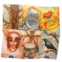 Naipecoleccion Lo Scarabeo Oráculo de 32 cartas Wicca nueva edición Sabiduría de las brujas Libro con instrucciones en inglés, italiano, alemán, español, francés y ruso Adultos Esotérico Esoterismo Cartas adivinatorias Aprender - details 2