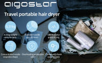 AIGOSTAR Secador de Pelo - Mango Plegable, 2 Velocidades y Ajustes de Temperatura, Boquilla Concentradora;Protección Contra Sobrecalentamiento;Gancho Para Colgarlo. - details 0